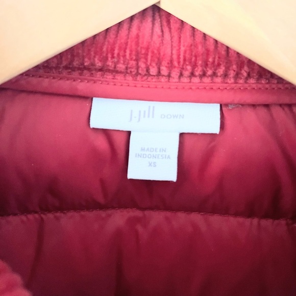 J. Jill Cranberry Red Down Vest - Picture 4 of 11